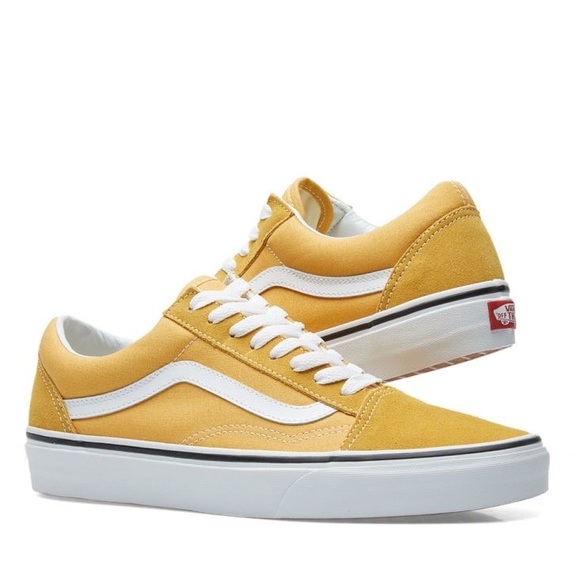 vans old skool yellow suede
